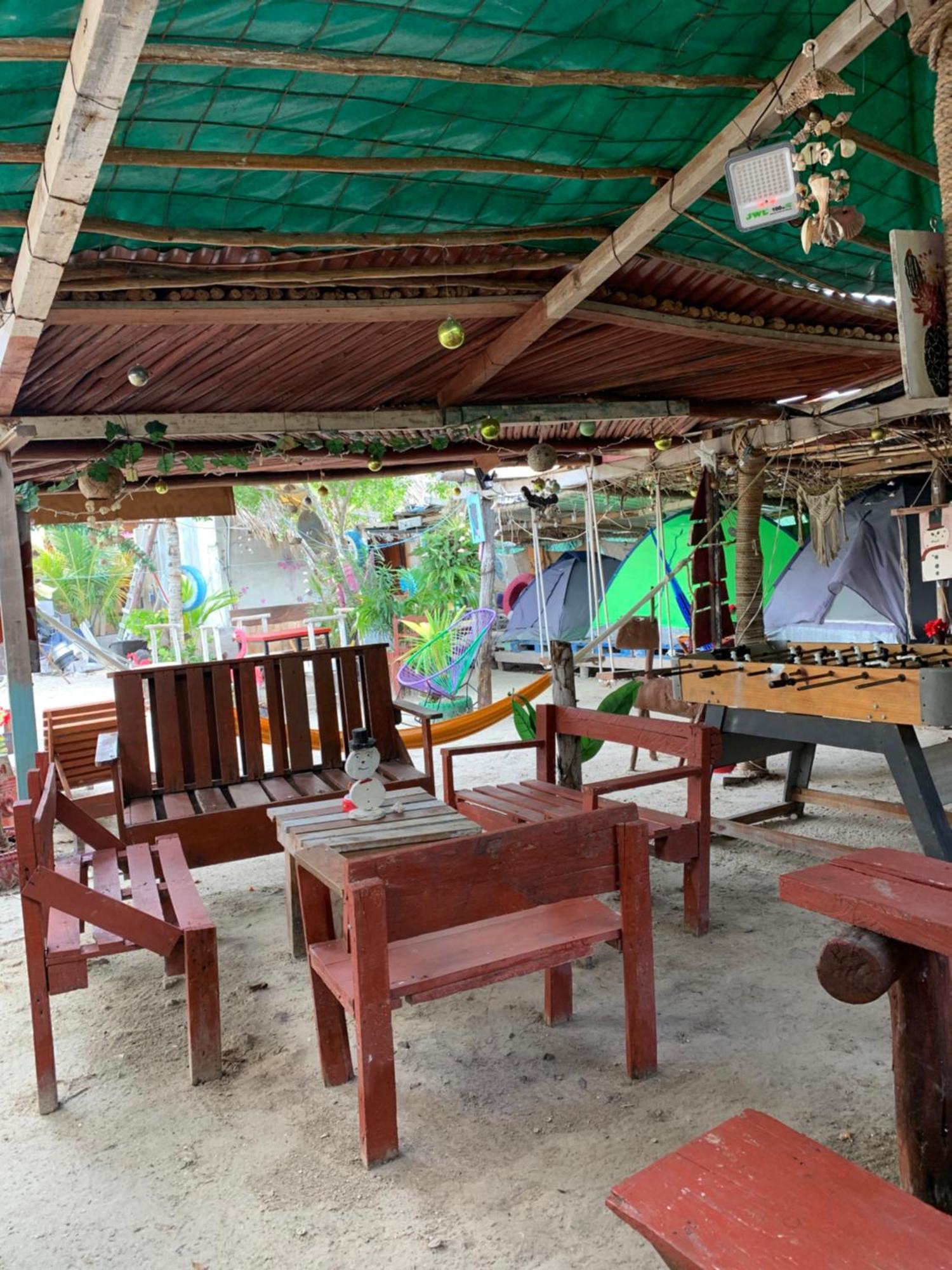 Casa De Los Santos Camping Y Eco Cabanas Isla Holbox Kültér fotó